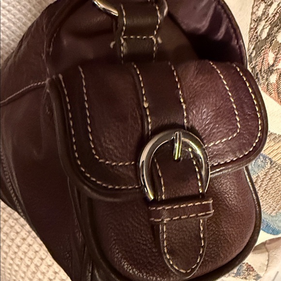 Brown Leather Shoulder Bag by Sonoma Life & Style - Picture 4 of 8